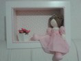 QUADRO NICHO COM BONECA DE PANO